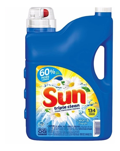 Jabon Detergente Liquido Sun 5.5 Litro - L a $12980