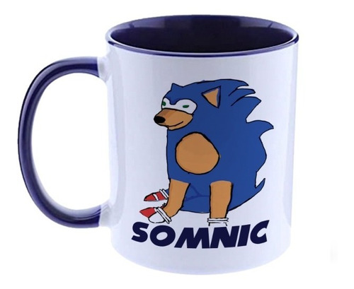 Taza Meme Cheems Sonic Somnic