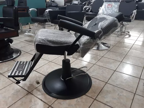 Cadeira de Barbeiro Madri Base Penta Pé Marri