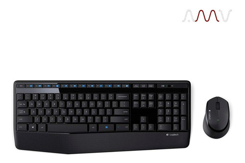 Imagen 5 de 11 de Kit de teclado y mouse inalámbrico Logitech MK345 Español Latinoamérica de color negro