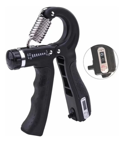 Hand Grip Ejercitador De Mano Con Contador Ajustable 60kg