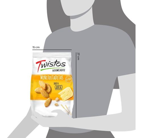 Minitostaditas Twistos Sabor A Queso 155 Gramos