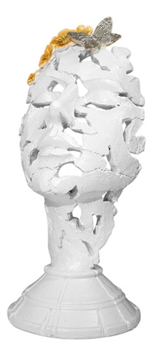 Art Woman Face Objects Figurine Thinker Statue Decoración