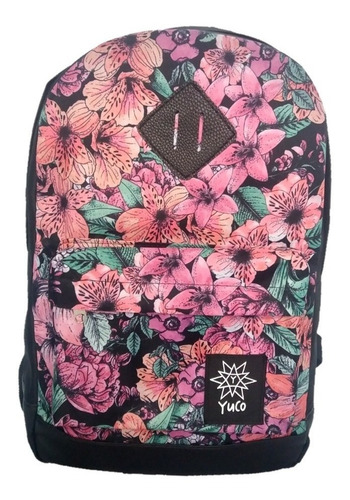 Imagen 4 de 10 de Mochila Portanotebook Universitaria Escolar Estampada