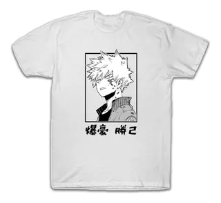 Camiseta Camisa Boku No Hero Katsuki Bakugou My Hero Anime