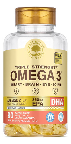 Omega 3 Salmon 90 Cápsulas Epa-dha Premium Naturelab®