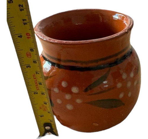 Juego De Tazas Y Plato Barro Artesanal Café Té 400 Ml 6 Pz