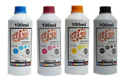 Tinta Para Sublimación Tlp Premium 100ml De Cada Color Cmyk