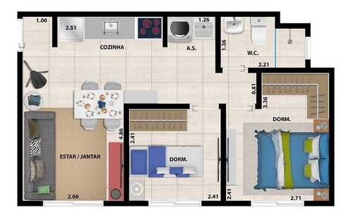 Imagem 6 de 6 de Apartamento À Venda No Bairro Vila Londrina - Itaquaquecetuba/sp - O-7022-15748