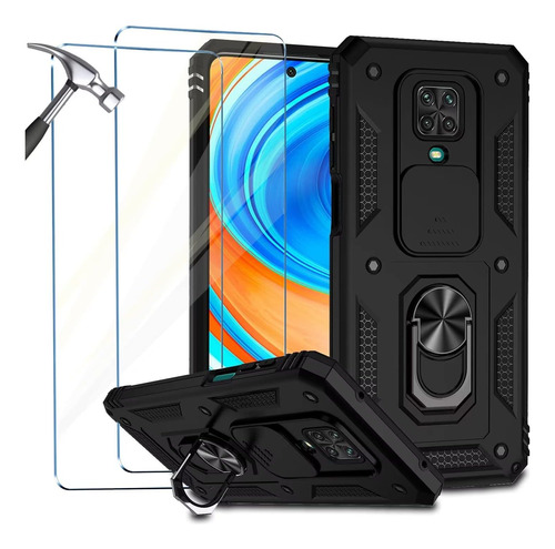 Funda Para Xiaomi Redmi Note 9 Pro/9s + 2 Vidrio Templado