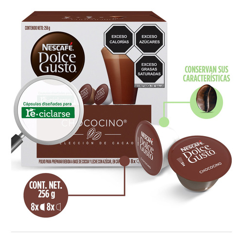 Capsulas Nescafé Dolce Gusto Chococino 16 Piezas