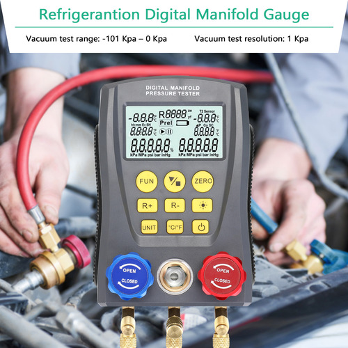 Medidor De Presión Digital Hvac Temperatura De Vacío Hvac Hv