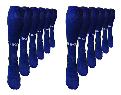 Medias Hkr Premier Hockey Futbol Rugby ( S M L) Azul X12