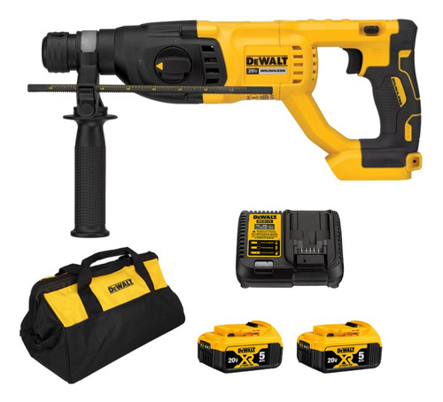Rotomartillo Sds Plus 2 Batería+ Carg Dch133h2 Dewalt Amarillo 50