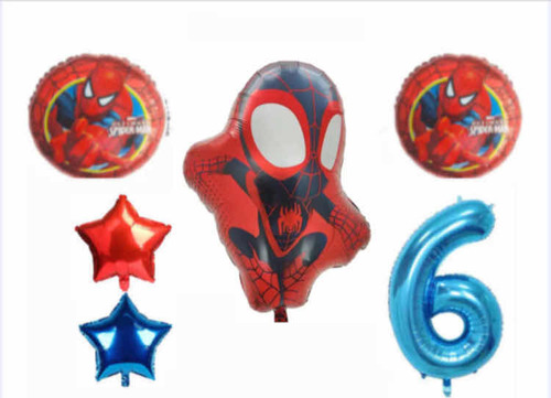 Set Globos Spiderman Nuevo Diseño Hombre Araña Cumple