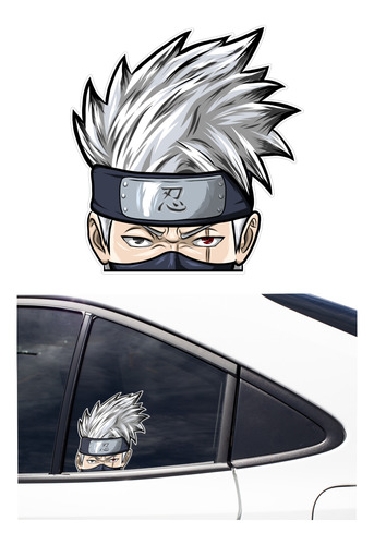 Calcomanía Sticker Kakashi Brillante Para Carro 20x18cm