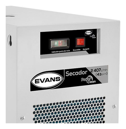 Secador Por Refrigeracion 43 Cfm 220v 1ph Evans Srta043pcmes Color Blanco Fase Eléctrica Bifásica Frecuencia 60
