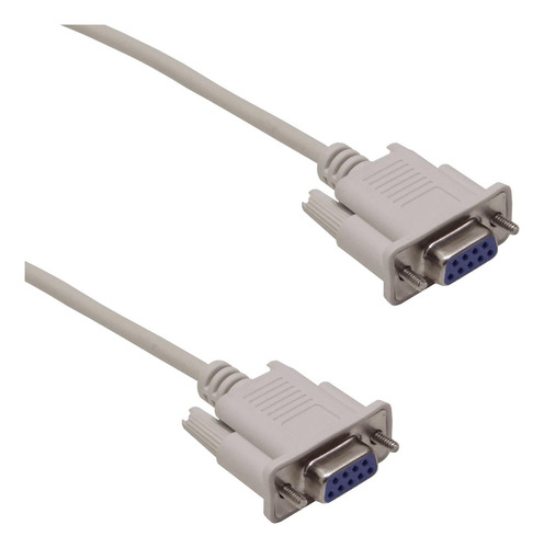 Cable Null-modem 1,5m Db9 Hembra-hembra Clickbox