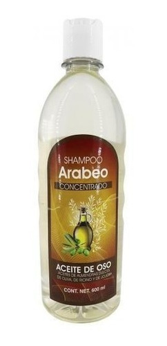 Pack 2 Shampoo Arabeo Concentrado,  Aceite De Oso 600 Ml 