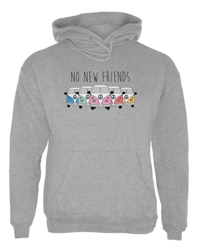 Hippie Van No New Friends Bus Camper Sudadera Con Capucha Pa