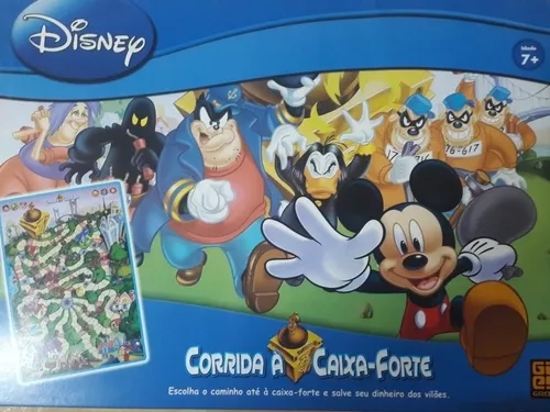 Antigo jogo de tabuleiro Corrida à caixa forte Disney