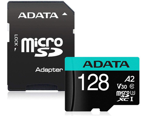 Imagen 1 de 1 de Memoria Micro Sd Adata 128gb V30 Aqua Ausdx128gui3v30sa2-ra