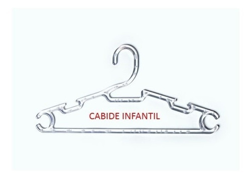 Cabide Infantil Acrilico 0,28 Cm Kit Com 80 Unidades