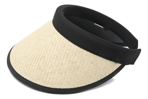 Visera Gorra Sombrero Mujer Rafia Playa Verano