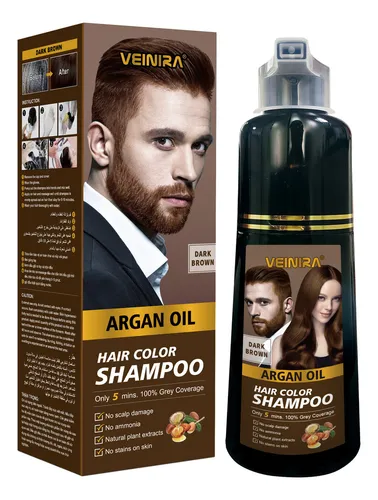 Shampoo Tonalizante Veinira 400ml - Tom Castanho escuro/ Dark
