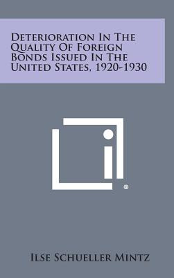 Libro Deterioration In The Quality Of Foreign Bonds Issue...