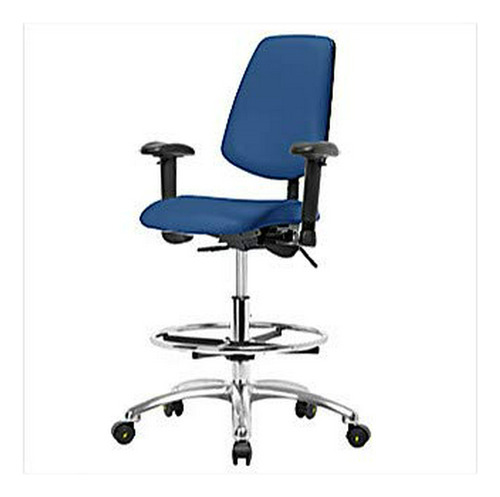 Silla Esd Thomas 1163t35 Con Respaldo Medio, Base Cromada, B