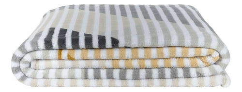 Cobertor Ligero King Size Moderno Rayas Color Multicolor