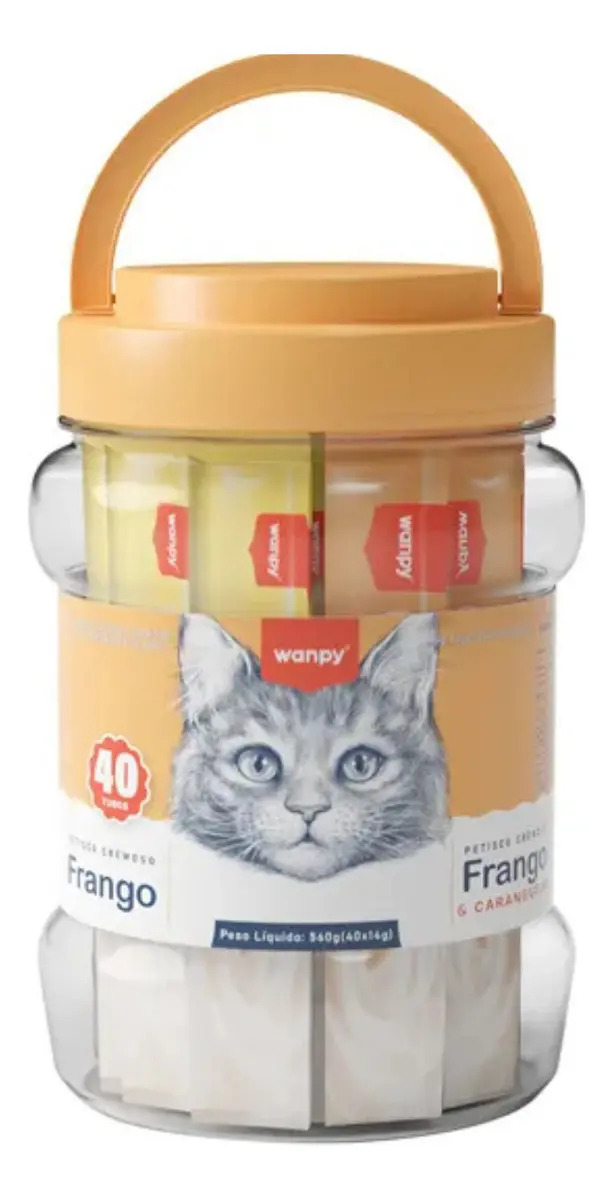Wanpy Truly Creamy Gato Frango + Frango E Caranguejo 40un