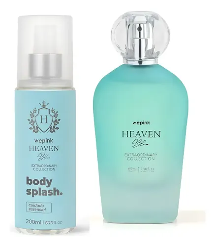 Perfume Heaven Blue 100ml + Body Splash 200ml Wepink | MercadoLivre