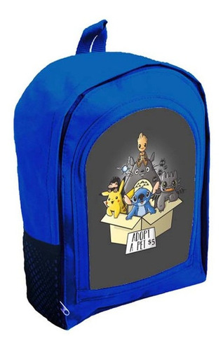 Mochila Azul Infantil  Nena Nene Totoro Anime Tt41