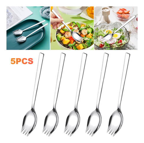 Juego De Utensilios Para Cubiertos De Acero Inoxidable Spork