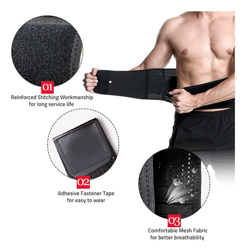 Cinturón Deportivo Transpirable Back Support B