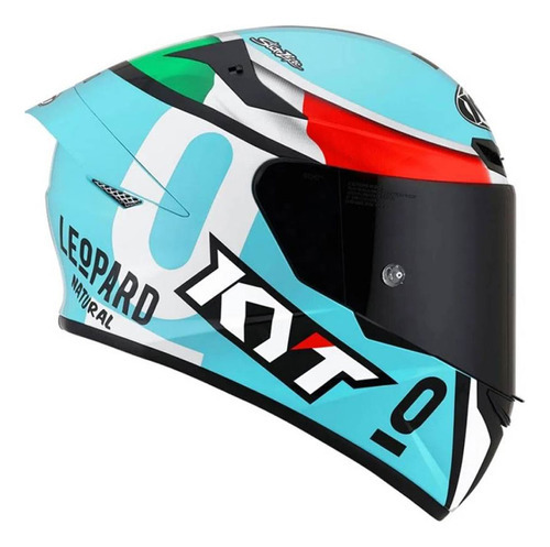 Capacete Moto Kyt Tt Course Dalla Porta Azul Fxm Desenho Itália - Dalla Porta Tamanho do capacete 56