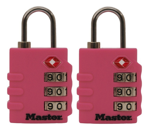 Candado Master Lock Tsa Valija Equipaje 19mm Pack X2 Febo