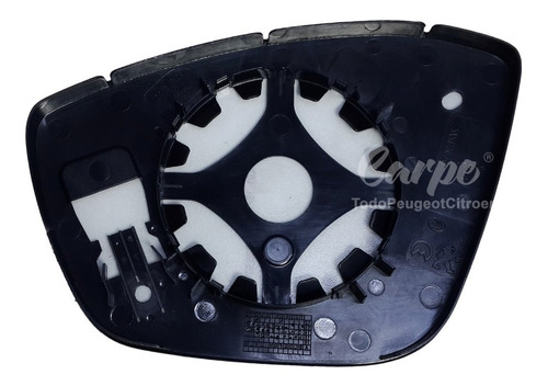 Imagen 3 de 7 de Vidrio De Espejo Con Base Derecho Peugeot 208 100% Original
