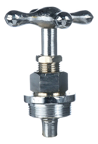 Cabezal Llave De Paso 3/4 Cromo Cruz