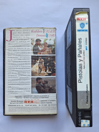 Vhs Orirginal Película Pistolas Y Pañales Kathleen Turner * (Usado)