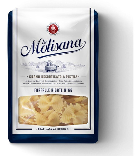 Massa Farfalle Rigate Italiana La Molisana Macarrão 500g