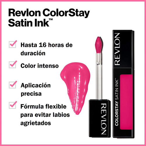Labial Líquido Revlon Colorstay Satin Ink Silky Sienna Silky Sienna