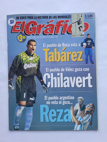 Velez '98 El Gráfico Tapa Y Nota De Chilavert + Poster + Vhs