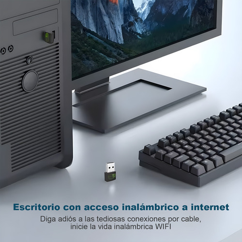 Adaptador Wifi Usb 2.0 Para Pc 2.4g/5g Wifi 150mbps