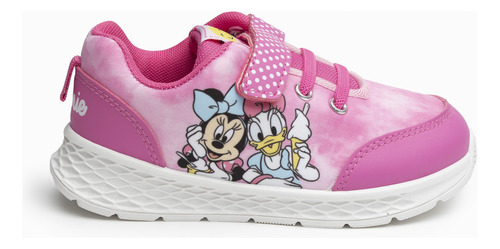 Zapatilla Urbana Niña Daisy Y Minnie Fucsia Disney