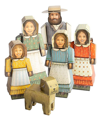 Cubles Little House On The Prairie 5 Pack - Ma, Pa, Mary,