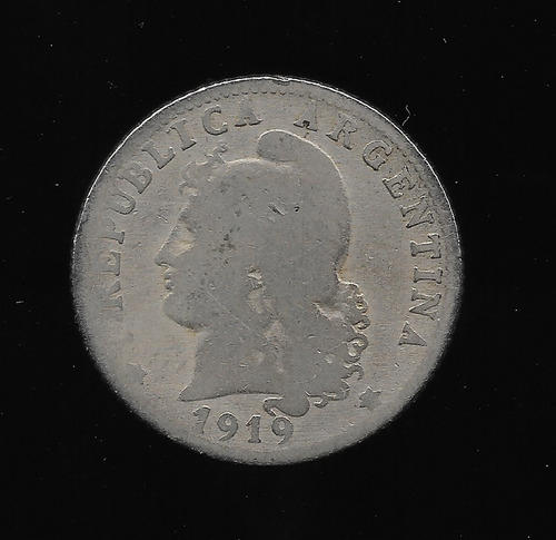 Ltc566. Moneda Nacional De 20 Centavos De 1919.