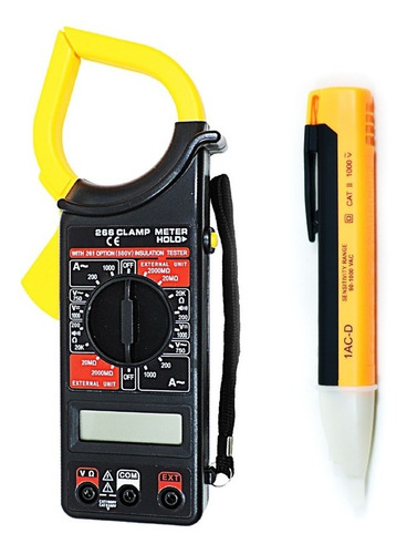 Imagen 1 de 10 de Pinza Amperometrica Digital + Busca Polo Inductivo